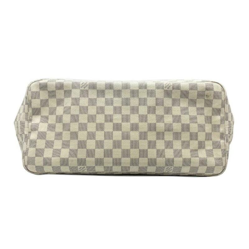 Louis Vuitton Neverfull Gm Ebene 2011 White Damier Azur Canvas Tote