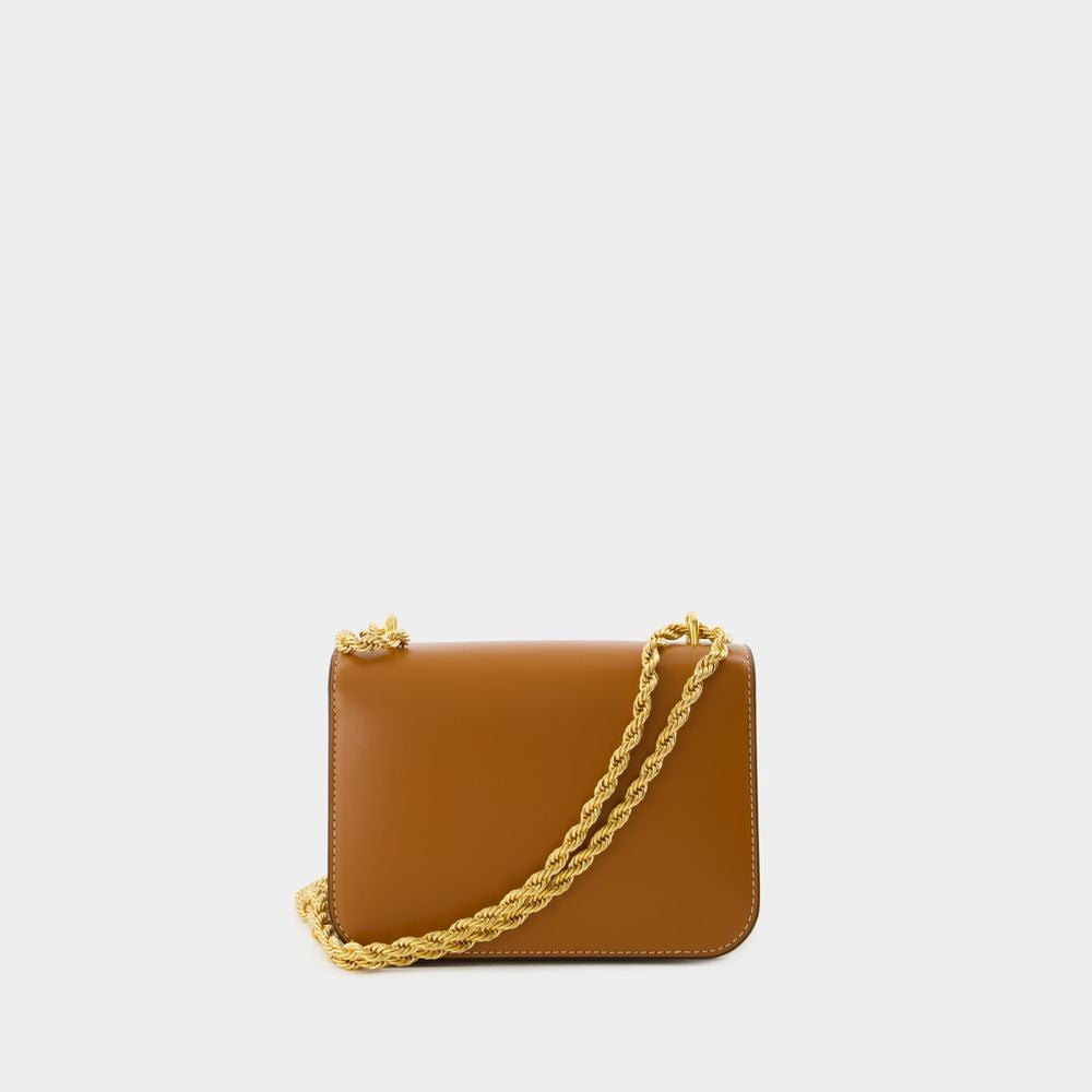 Tory Burch Eleanor Small Convertible Bag - Leather - Whiskey Brown