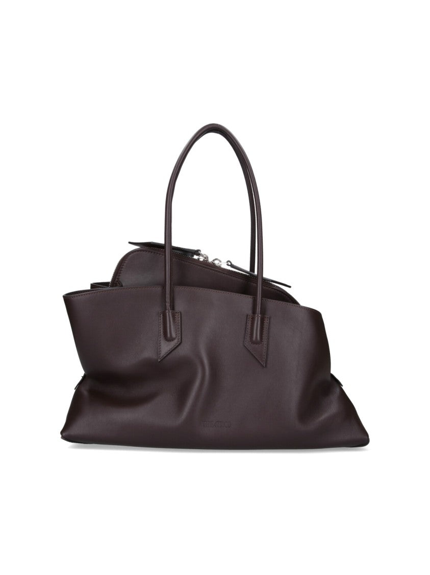The Attico "La Passeggiata" Medium Shoulder Bag – Brown