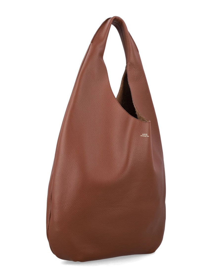 A.P.C. Le Neige Grained Leather Handbag