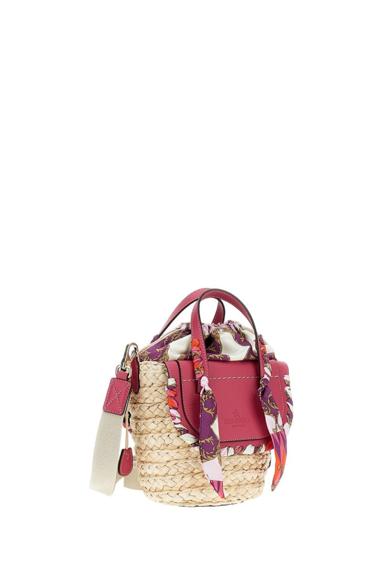 Cuba Lab Pink Habanera Raffia Handbag