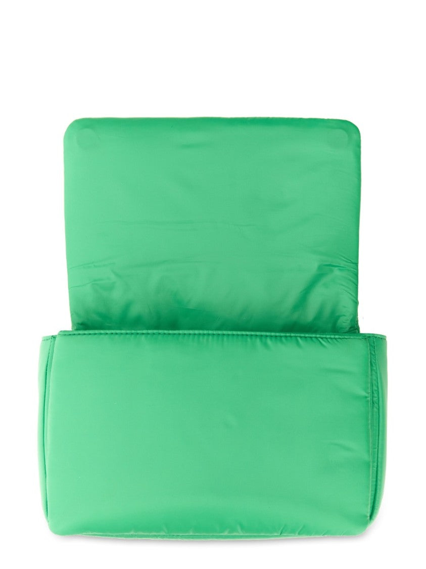 Michael Michael Kors Quilted Green Lilah Bag With Adjustable Shoulder Strap
