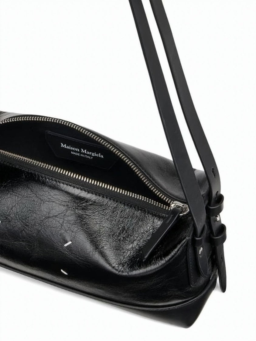 Maison Margiela Rectangular Black Calf Leather Shoulder Bag