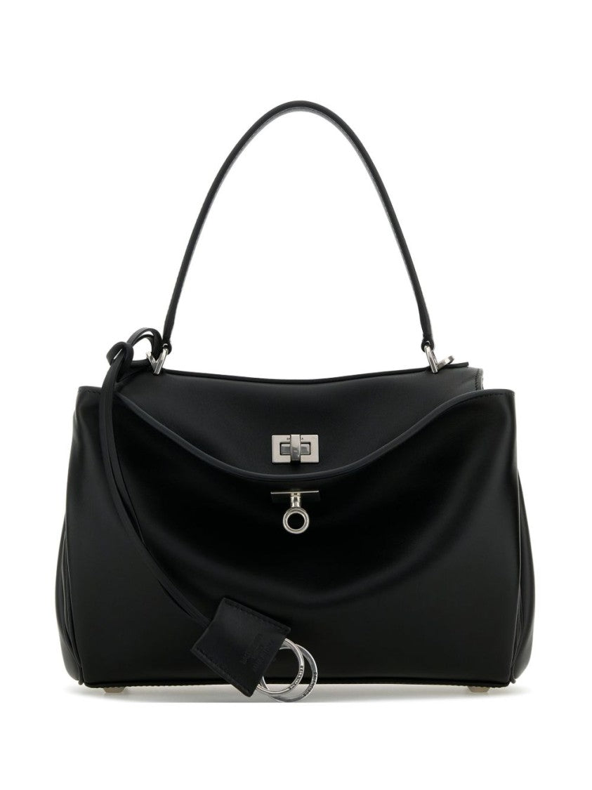 Balenciaga Smooth Calfskin Rodeo Handbag With Removable Strap