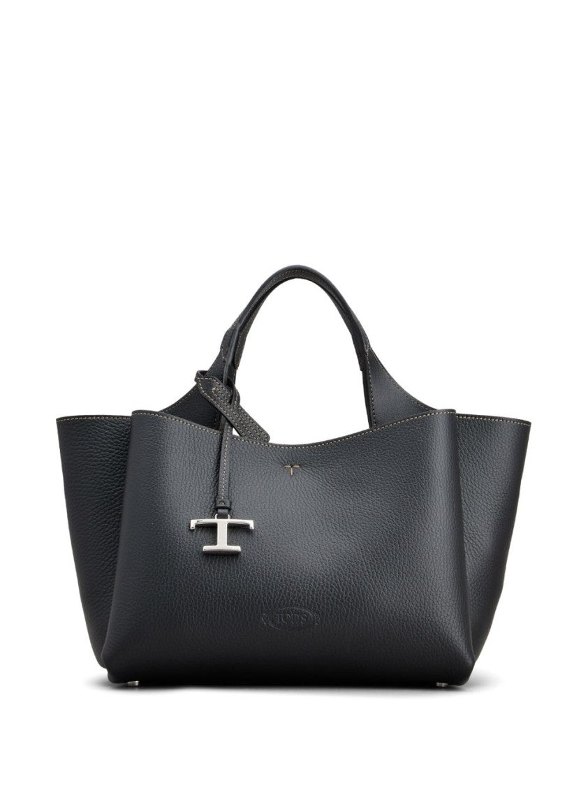 Tod's Grained Leather Tote Bag With Debossed Logo