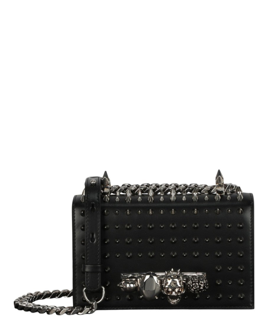Alexander Mcqueen Mini Jewelled And Studded Shoulder Bag