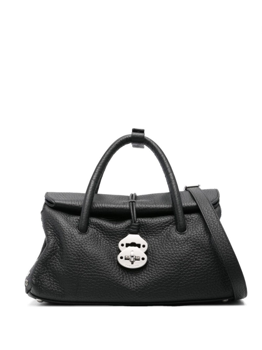 Zanellato Spacious Textured Leather Shoulder Bag