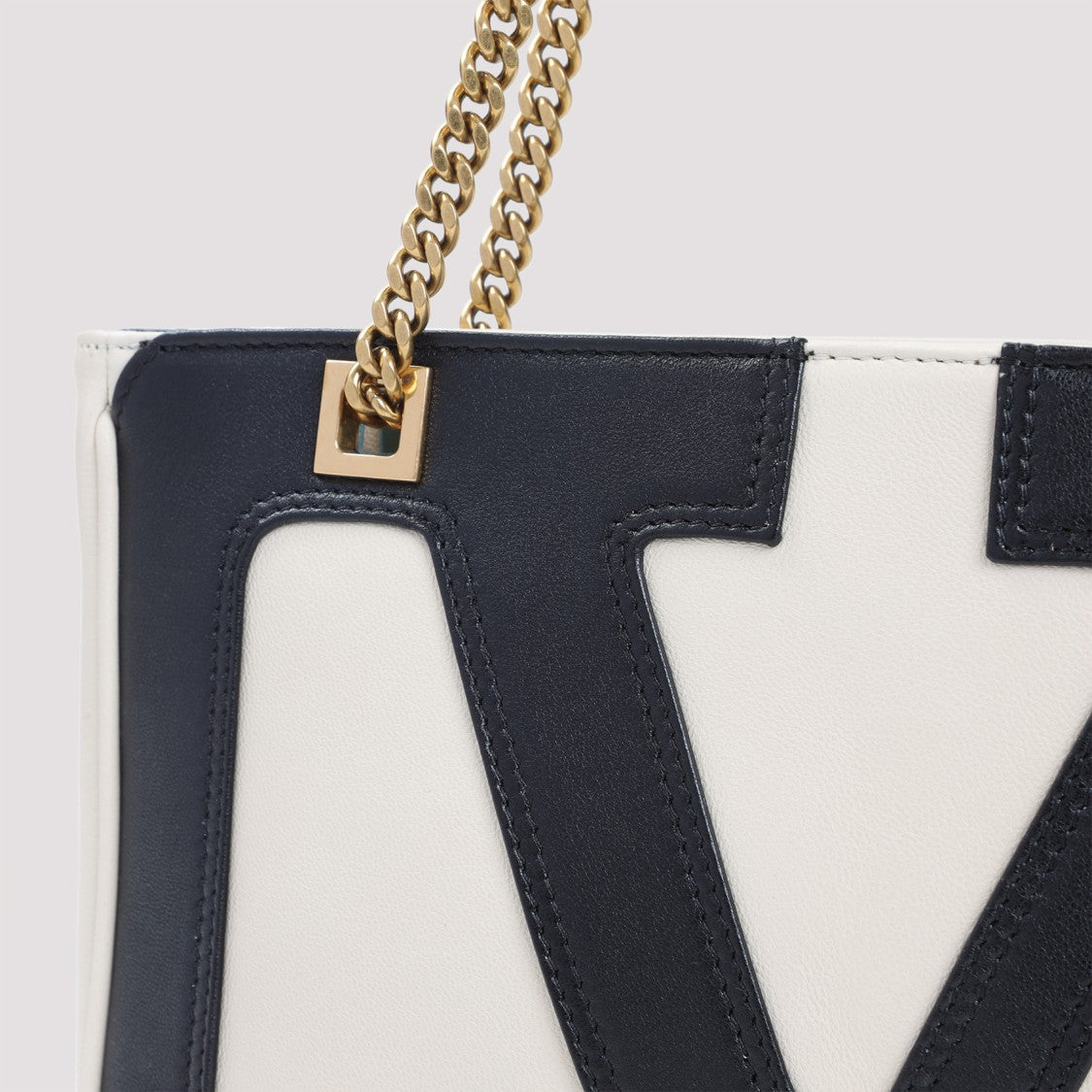Valentino Garavani Leather Tote With Chain Handles