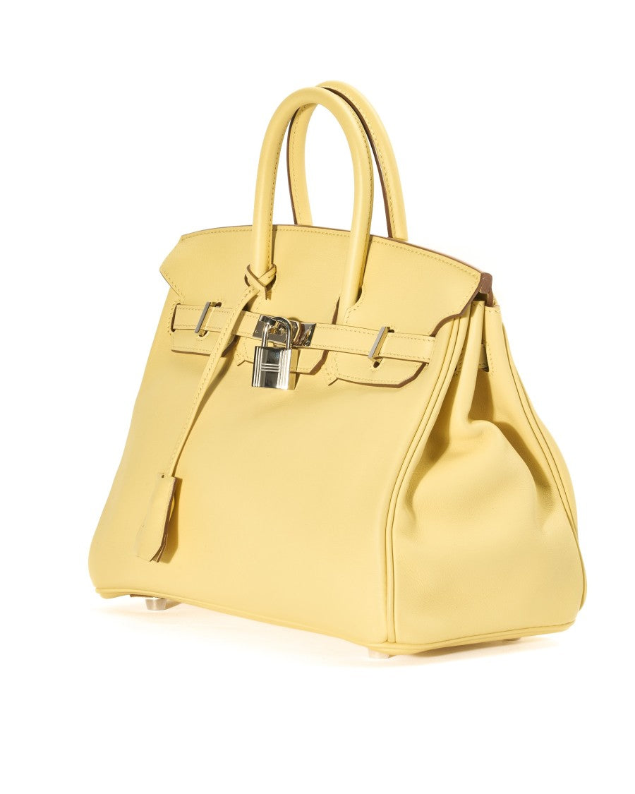 Hermès Sac Birkin 25 Swift Jaune Poussin