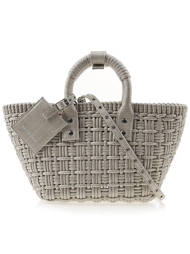 Luxury Balenciaga Trending 2025 Bistro XS Basket Tote Bag Abbey Stone