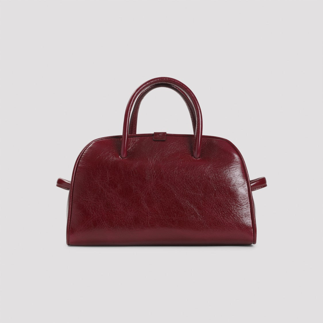 Jacquemus Vibrant Red Leather Handbag With Structured Silhouette