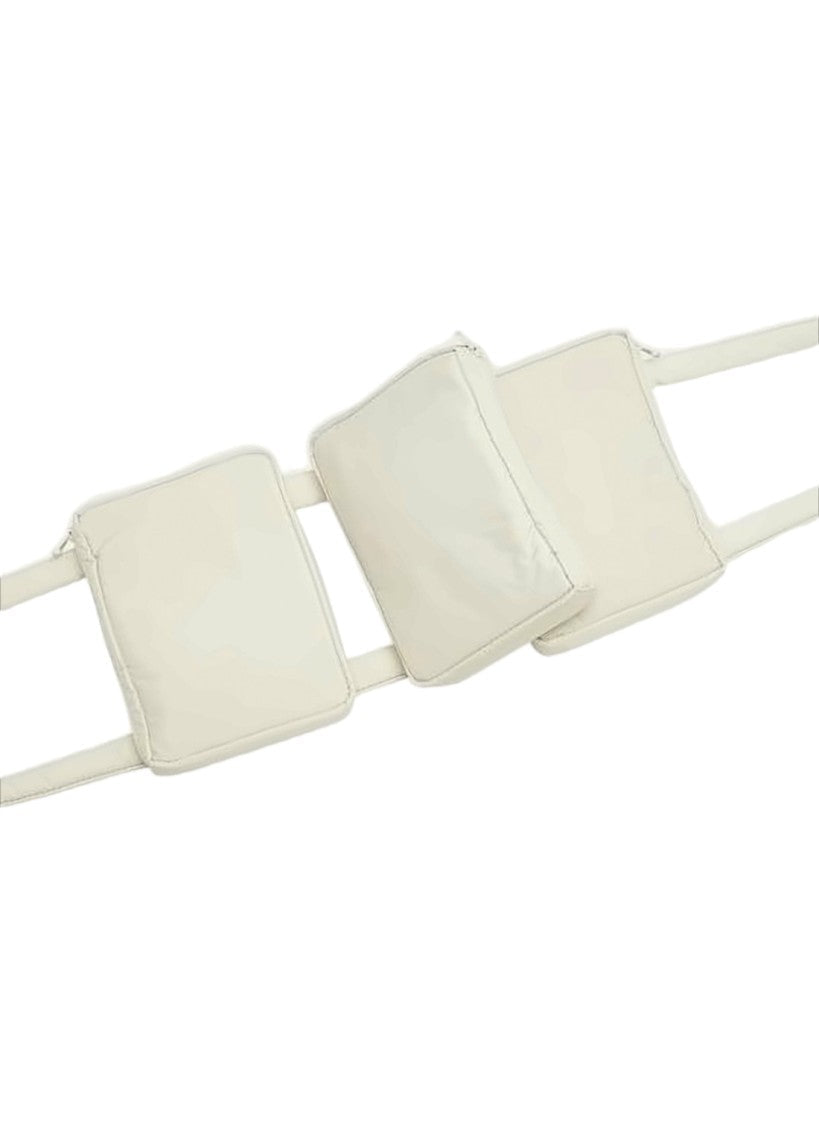 Amomento Padded Nylon Shoulder Bag With Minimalist Design