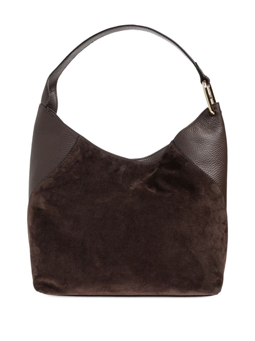Furla Curved Medium Handbag In Smooth Leather