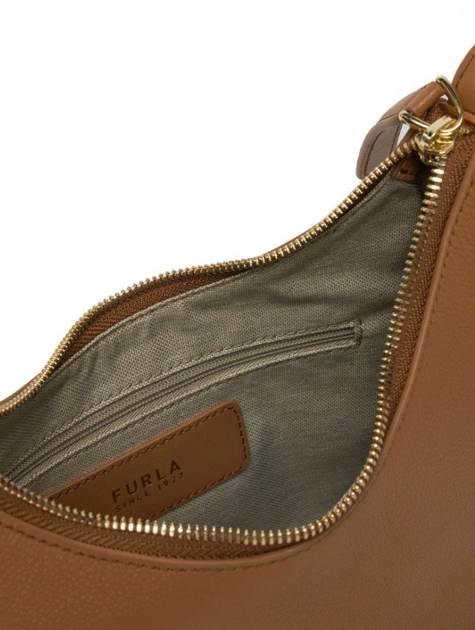Furla Textured Leather Goccia Shoulder Bag