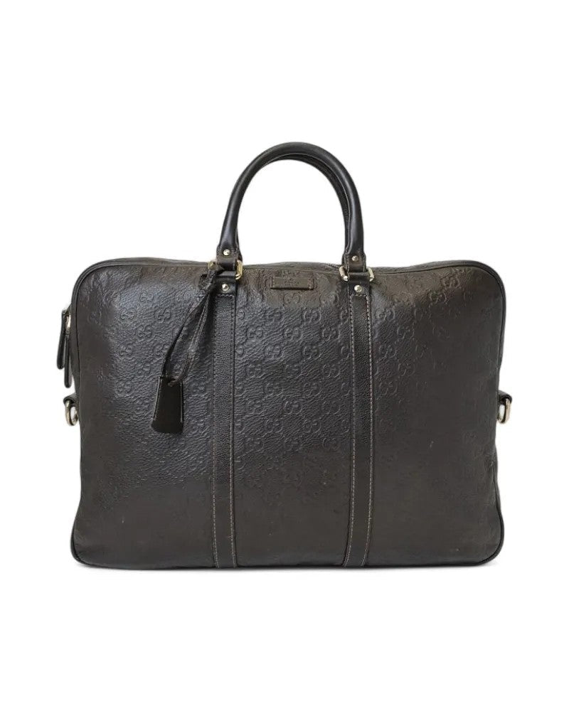 Gucci Document Holder Gg Supreme Brown
