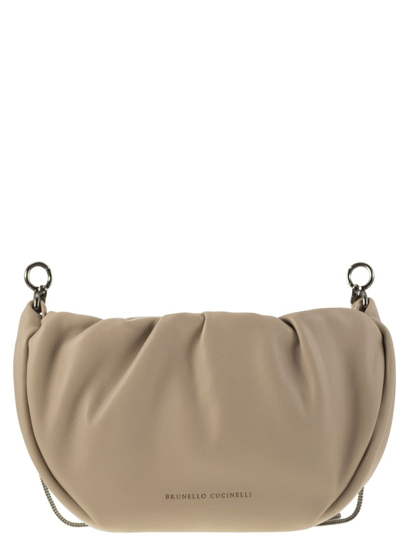 Brunello Cucinelli Soft Leather Brioche Hobo Bag