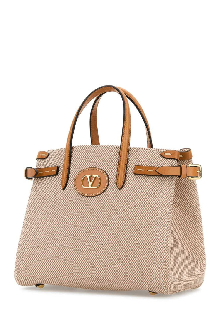Valentino Garavani Two-Tone Canvas Antibes Handbag