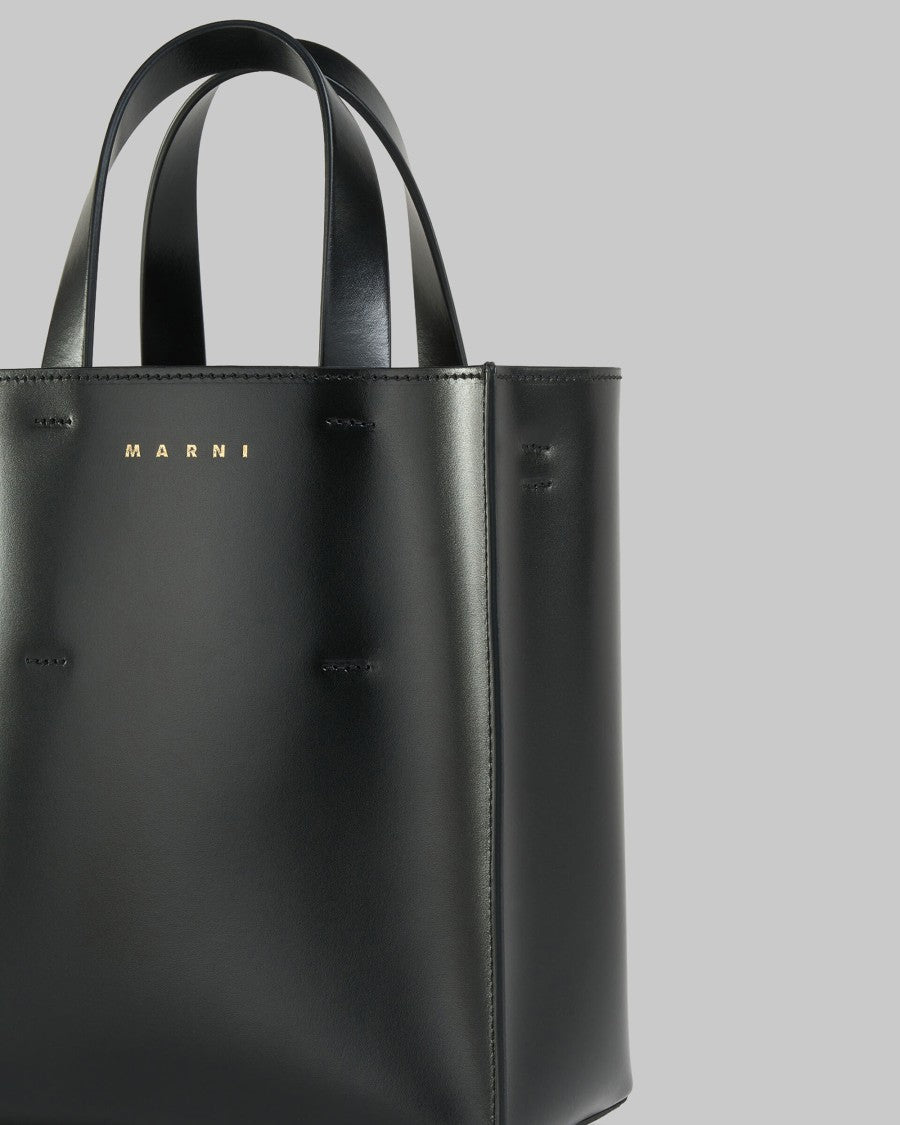 Marni Small Museo Leather Handbag – Black