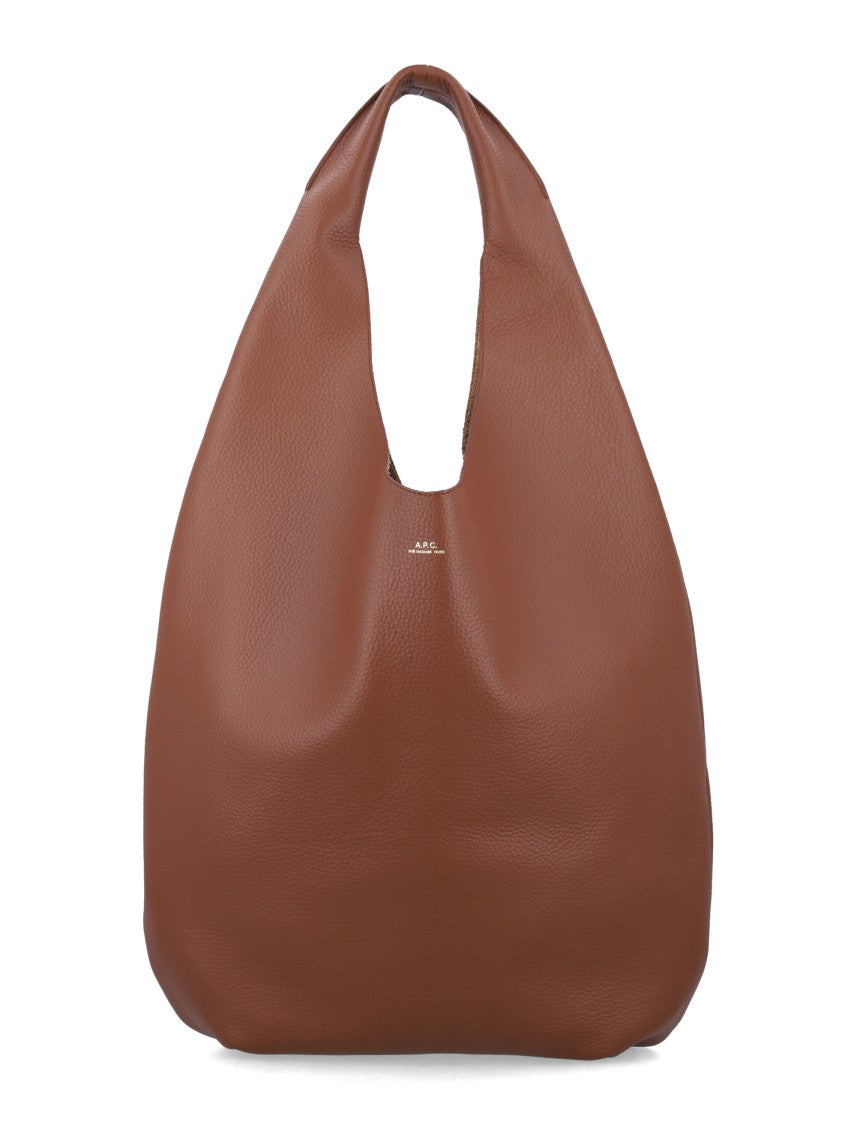 A.P.C. Le Neige Grained Leather Handbag