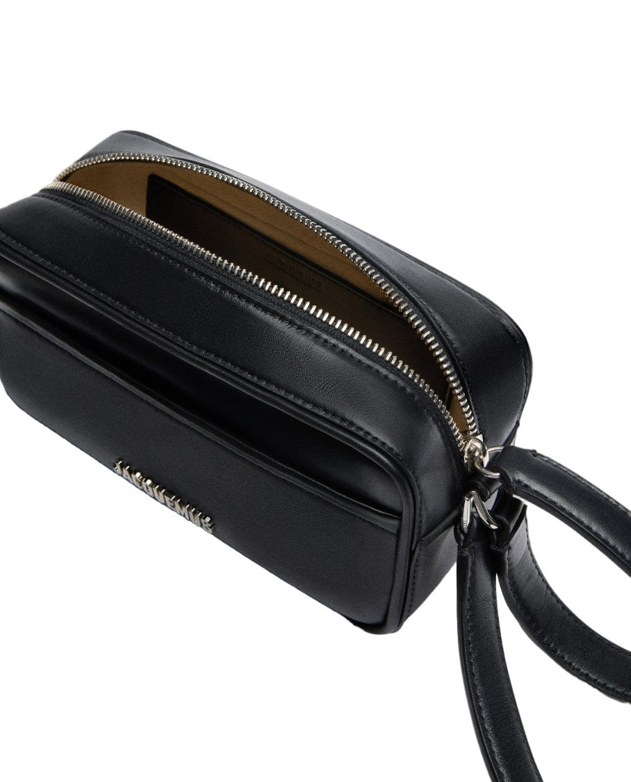 Jacquemus Smooth Leather Rectangular Shoulder Bag With Zipper Closure