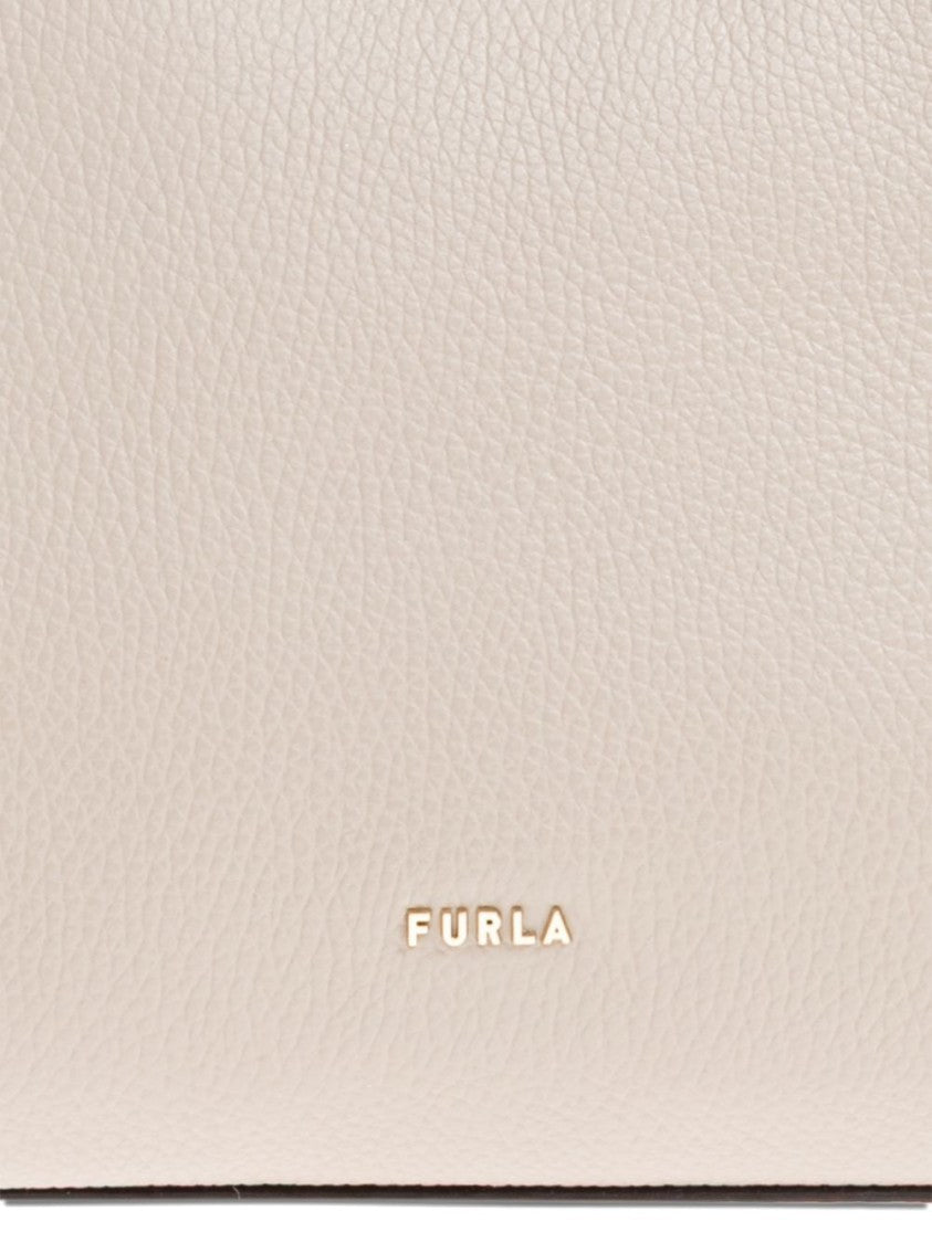 Furla Minimalist Pebbled Leather Handbag