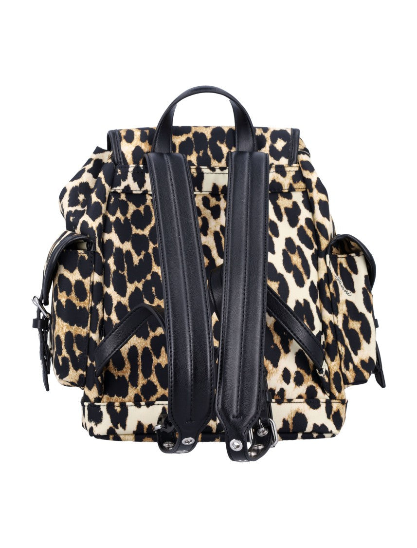 Ganni Small Bucky Nylon Backpack