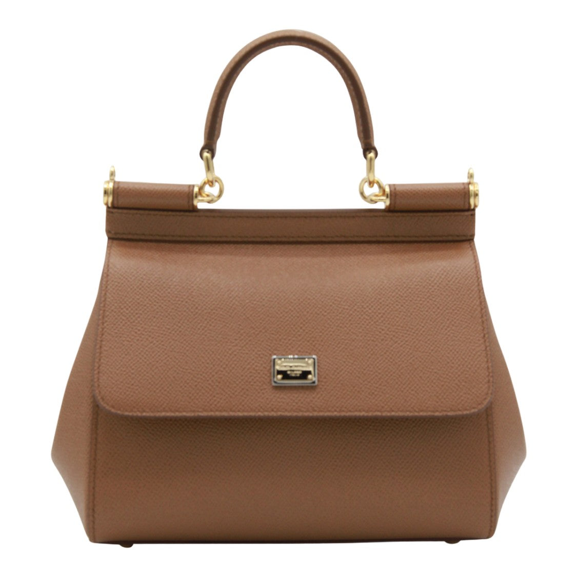 Dolce & Gabbana Trapezoidal Handbag With Gold-Tone Hardware
