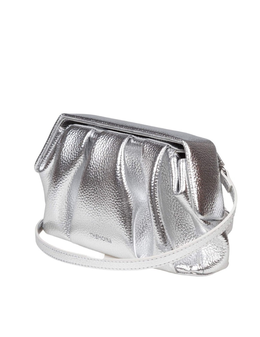 Themoirè Afrodite Handbag In Textured Vegan Leather With Pleated Design