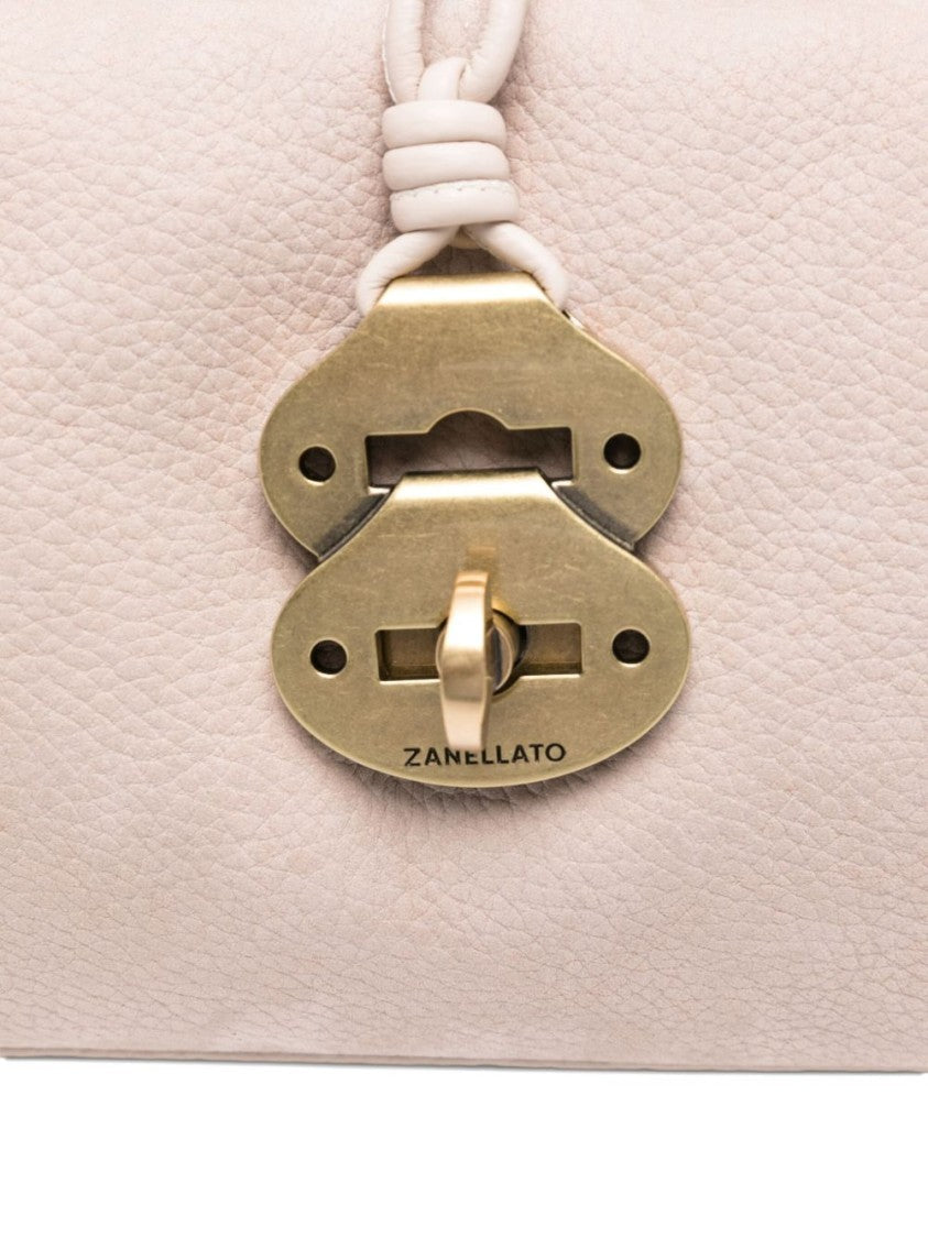 Zanellato Structured Beige Vitello Leather Handbag