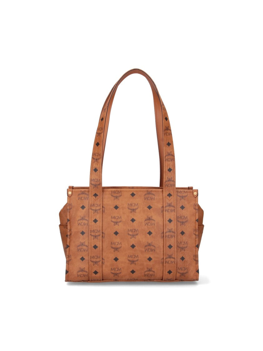 Mcm "Aren" Tote Bag, In Brown "Visetos"