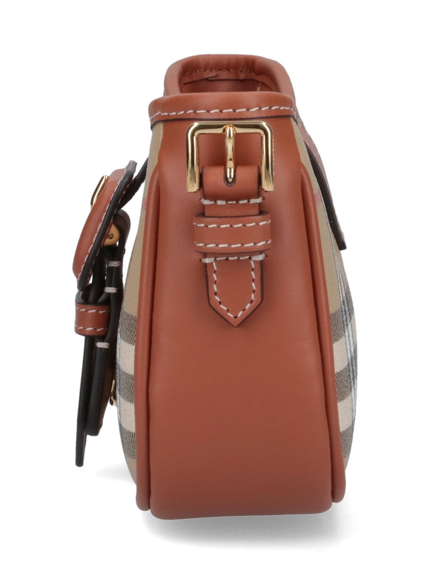 Burberry "Check" Shoulder Bag – Beige