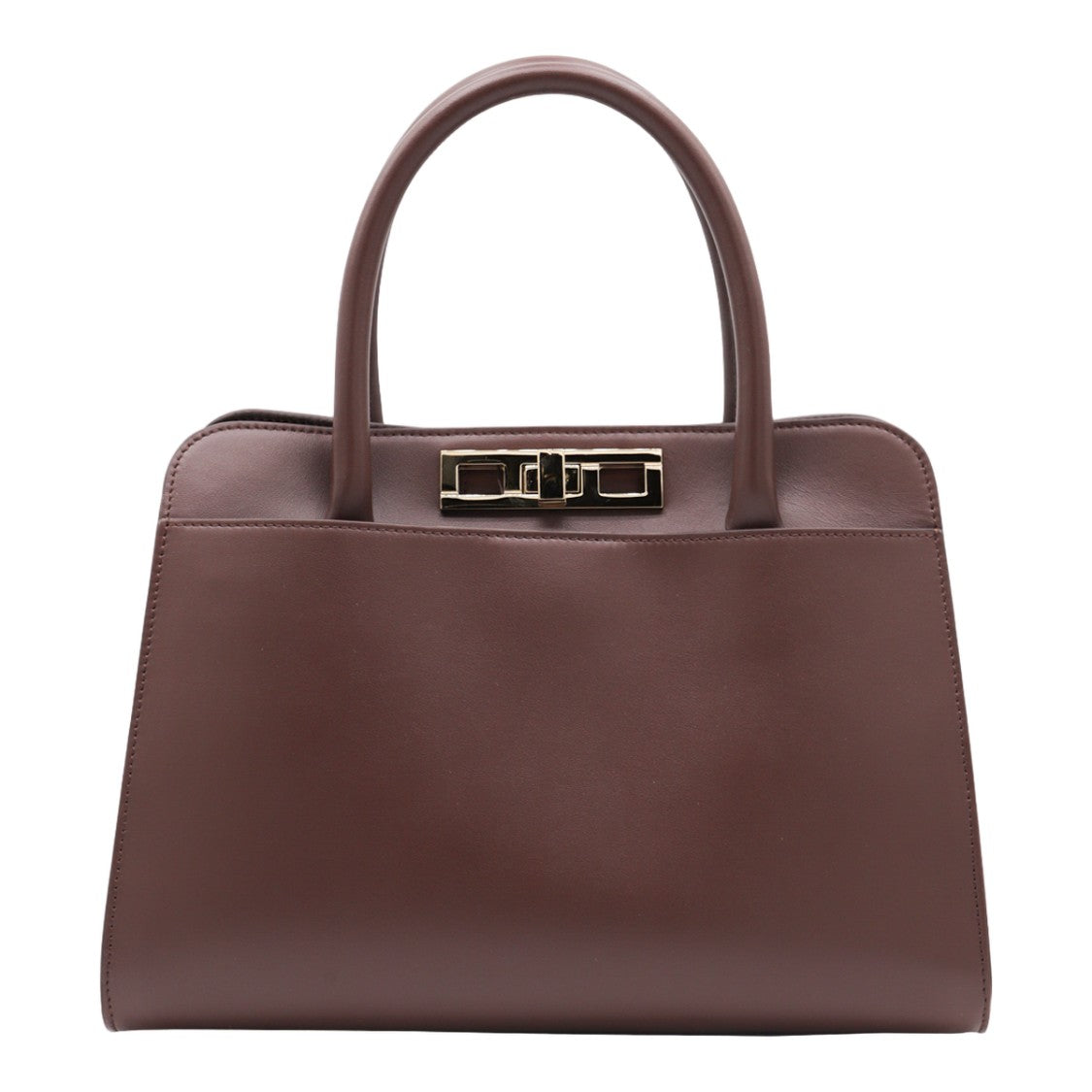 Fabiana Filippi Structured Handbag In Deep Brown