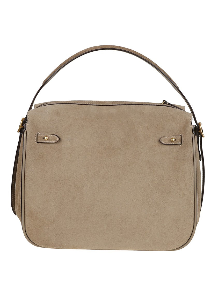 Polo Ralph Lauren Polo Id Bag In Suede Calfskin