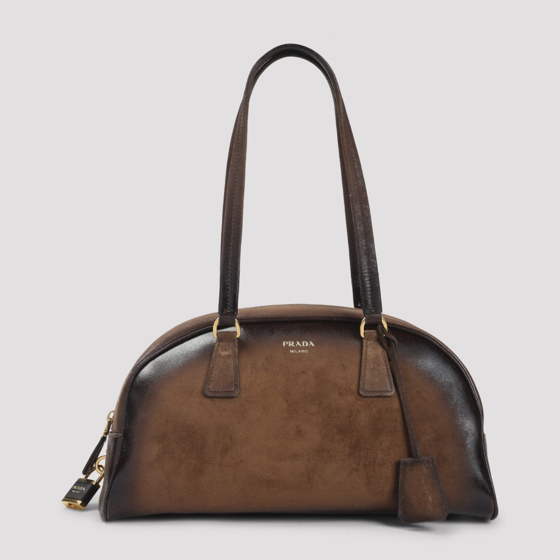 Prada Gradient Brown Calf Leather Handbag