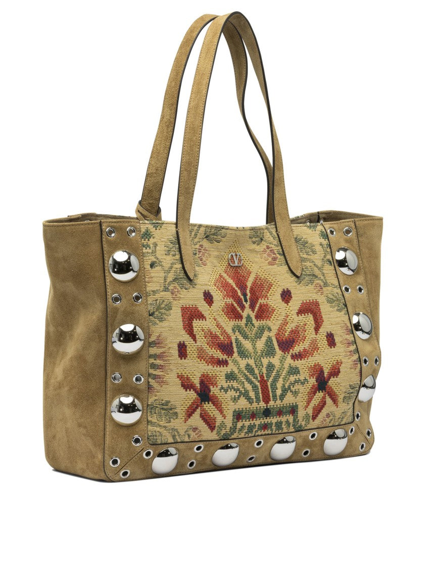 Valentino Garavani Embroidered "Nellcôte" Shopper Bag
