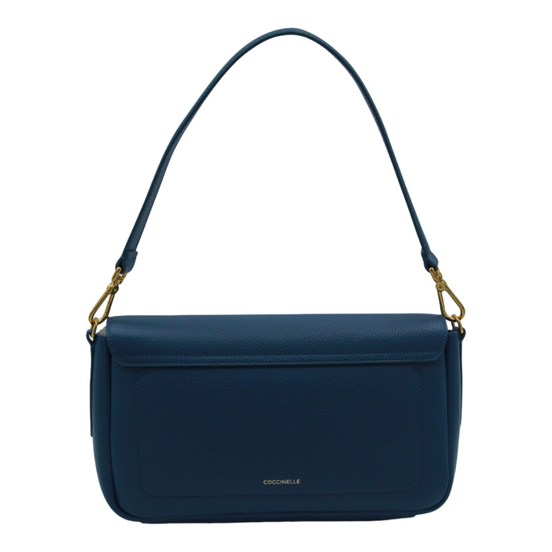 Coccinelle Structured Rectangular Handbag With Gold-Tone Clasp
