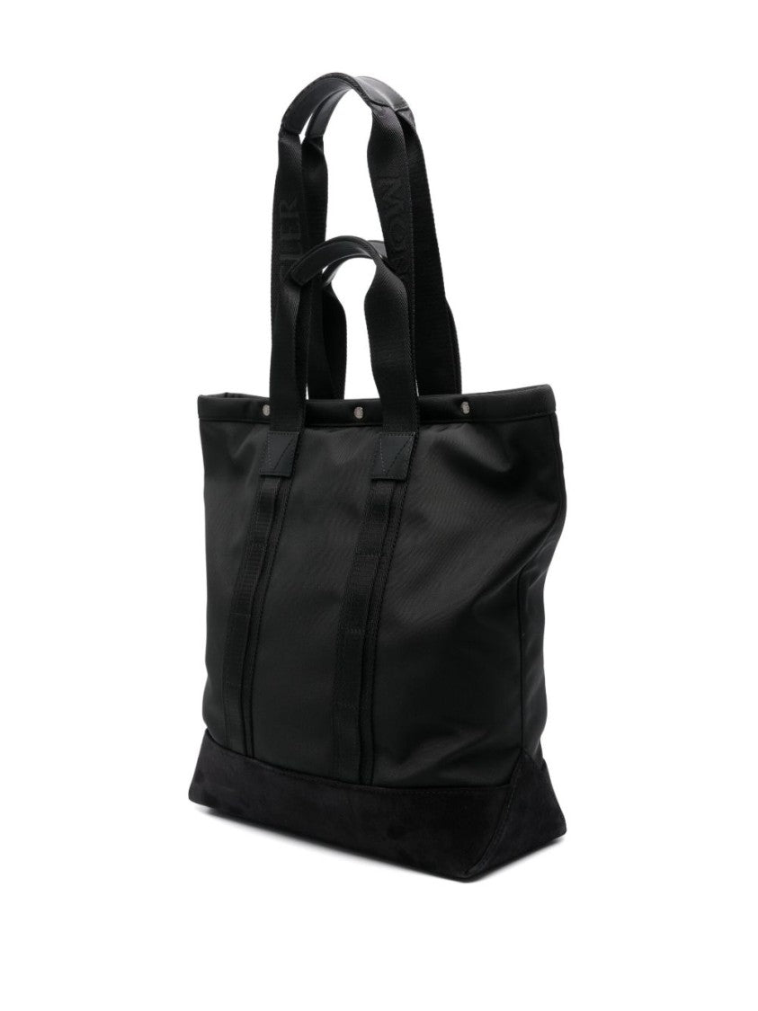 Moncler Black Structured Bag With Dual Handles