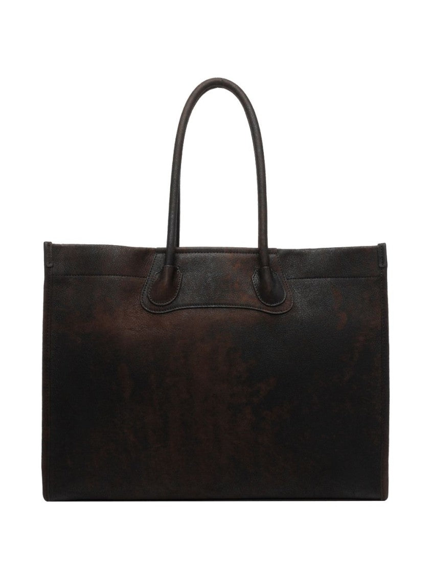 Vivienne Westwood Brown Calf Leather Shoulder Bag