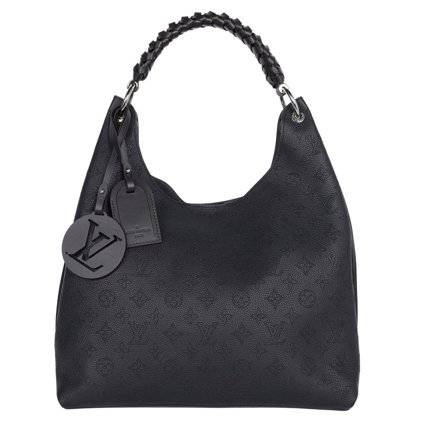 Mahina Leather Carmel Hobo Black