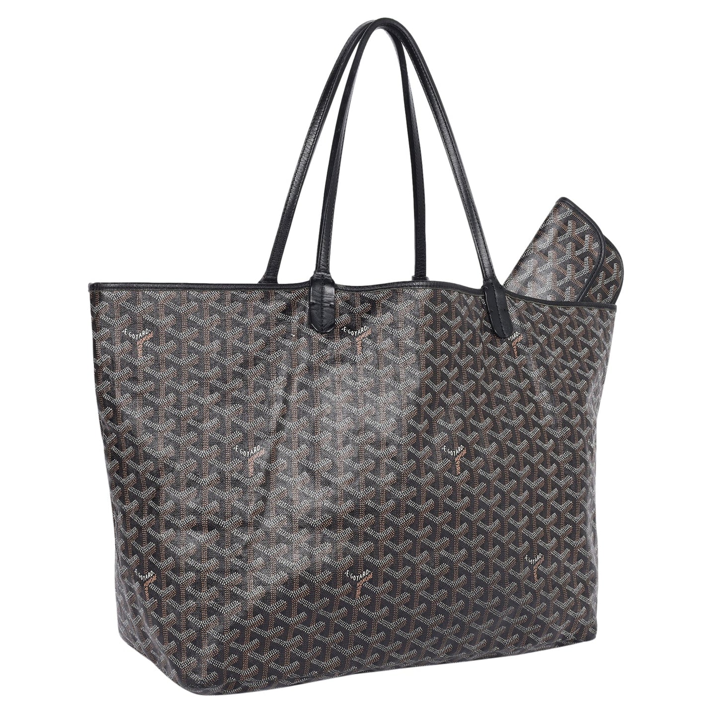 Goyardine St.Louis GM Shoulder Bag Tote Black