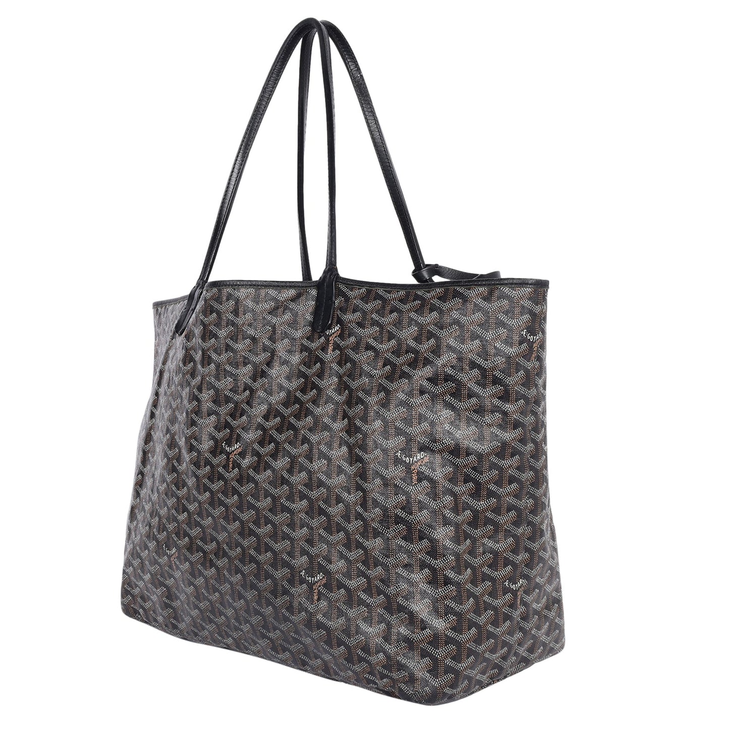 Goyardine St.Louis GM Shoulder Bag Tote Black