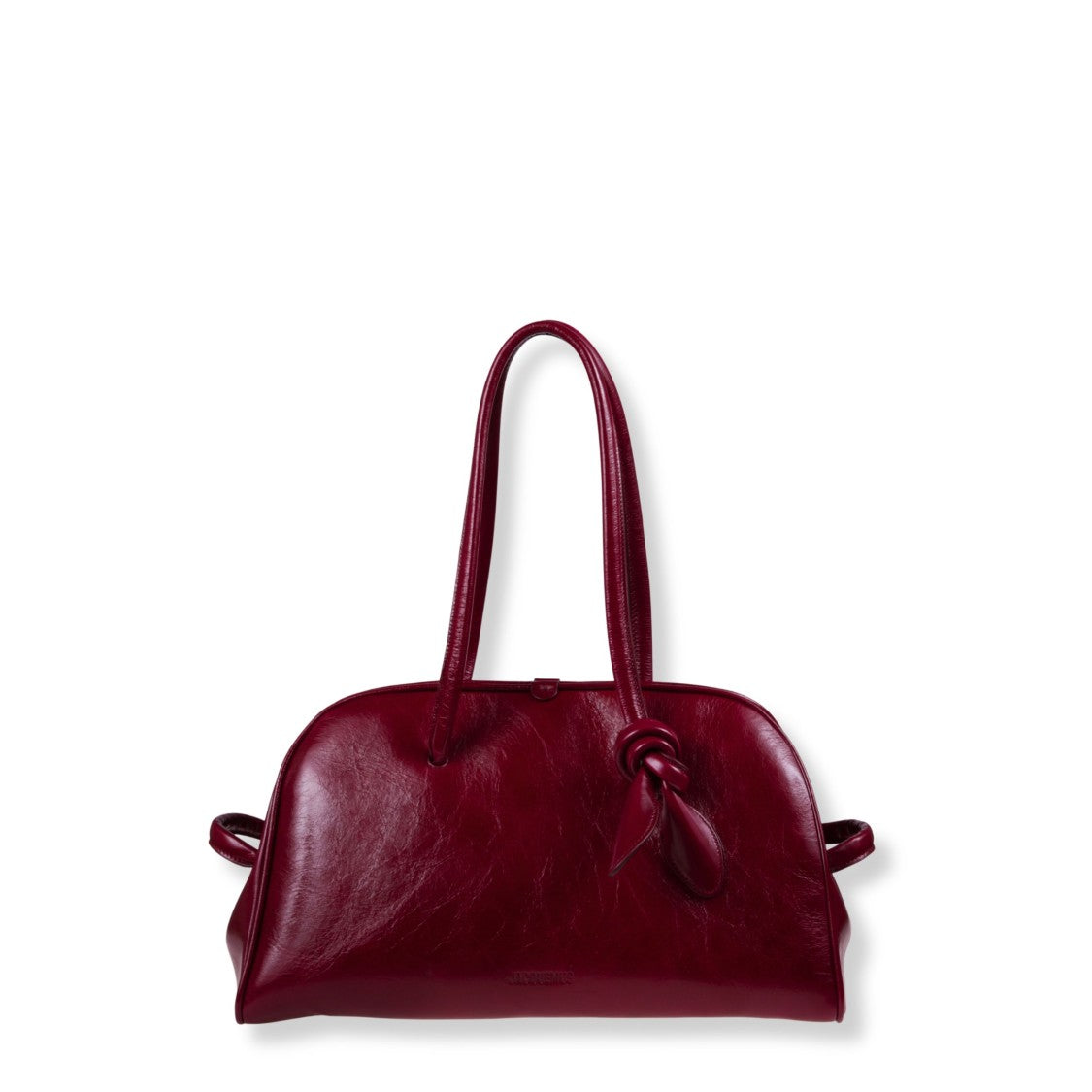 Jacquemus Vintage-Finish Bowling Handbag With Knot Detail