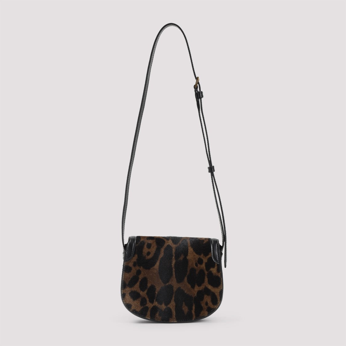 Tom Ford Brown Calf Leather Leopard Print Mini Bag
