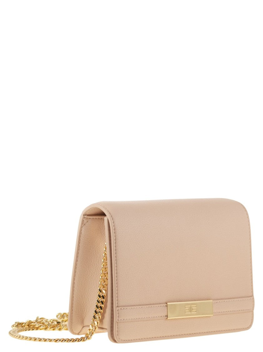 Elisabetta Franchi Shoulder Strap With Groumette Chain