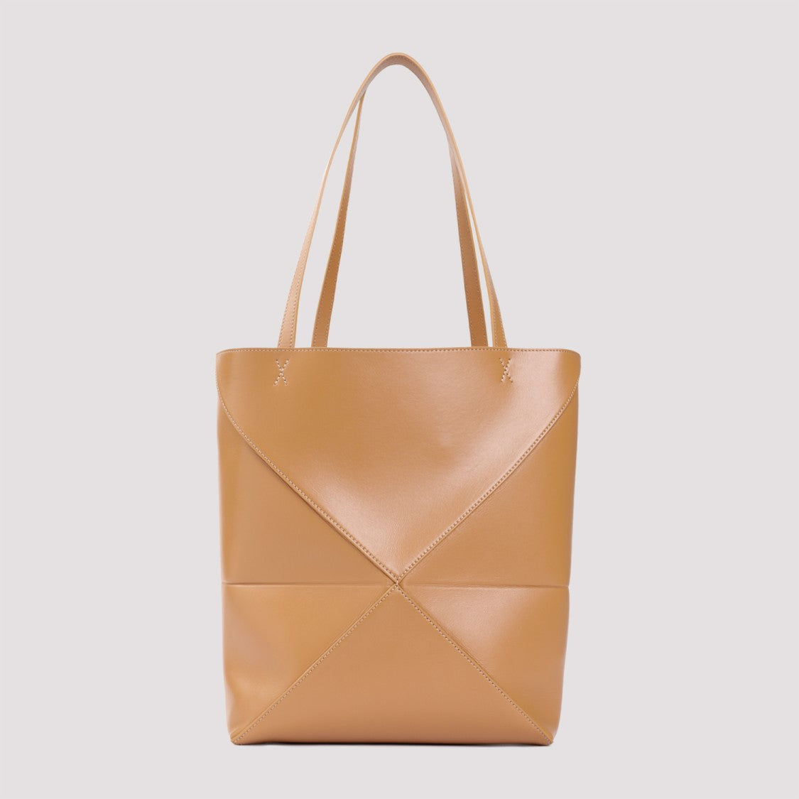 Loewe Structured Calf Leather Tote Handbag