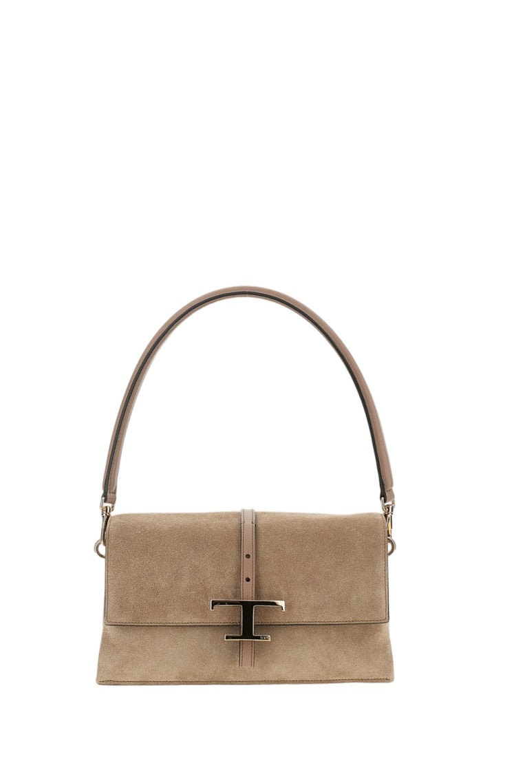 Tod's T Timeless Suede Flap Bag
