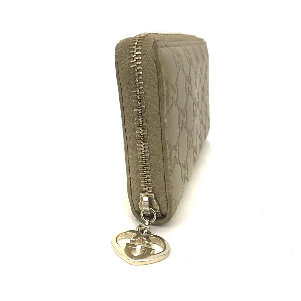 Gucci  Metallic Guccissima Lovely Zip Around Wallet Gold