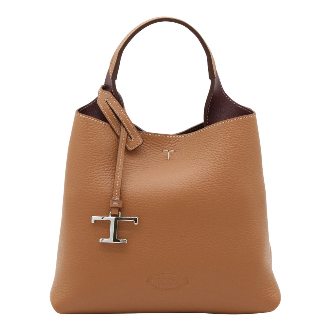 Tod's Structured Tote Bag With Smooth Pebbled Texture