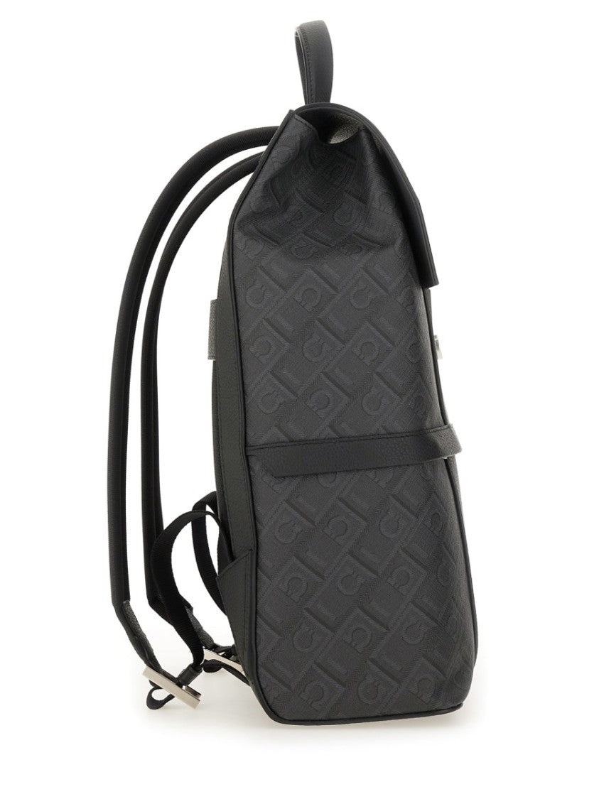 Ferragamo Buckle "Hooks" Backpack