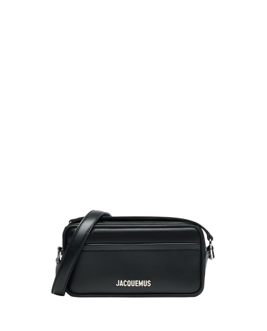 Jacquemus Smooth Leather Rectangular Shoulder Bag With Zipper Closure